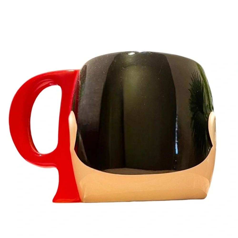 Disney Store Ceramic Pinocchio Face Coffee Tea Mug P Shape Handle 12 Oz